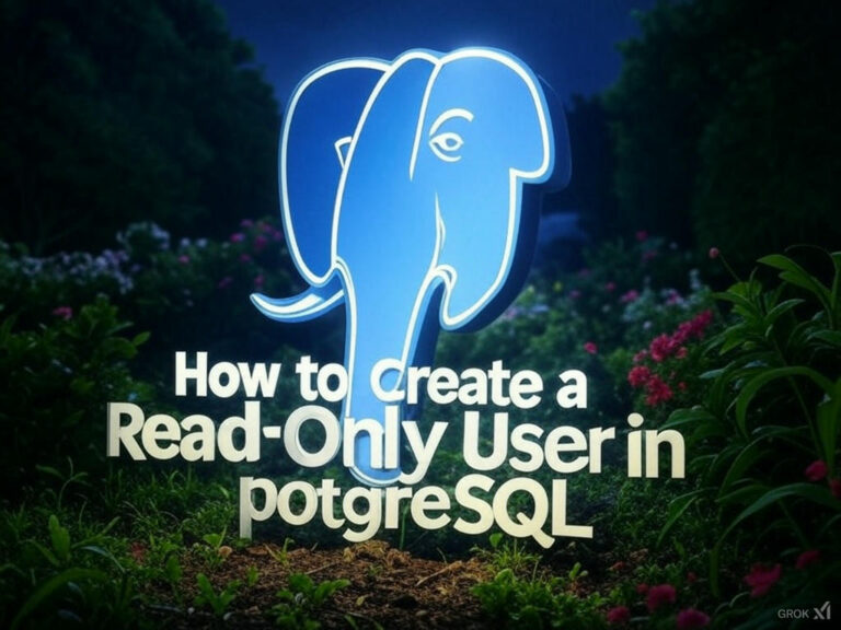 How to Create a Read-Only User in PostgreSQL