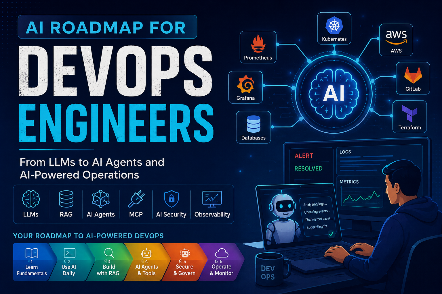 Modern AI Roadmap for DevOps Engineers: From LLMs to AI Agents